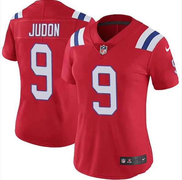 Womens New England Patriots #9 Matt Judon Red Red Vapor Untouchable Limited Stitched Jersey Dzhi->women nfl jersey->Women Jersey